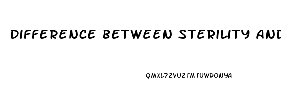 Difference Between Sterility And Impotence