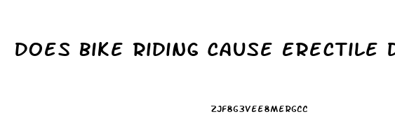 Does Bike Riding Cause Erectile Dysfunction