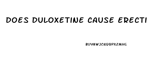 Does Duloxetine Cause Erectile Dysfunction