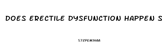 Does Erectile Dysfunction Happen Suddenly