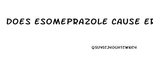 Does Esomeprazole Cause Erectile Dysfunction