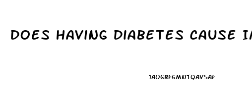 Does Having Diabetes Cause Impotence