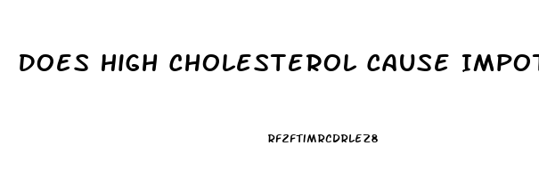 Does High Cholesterol Cause Impotence