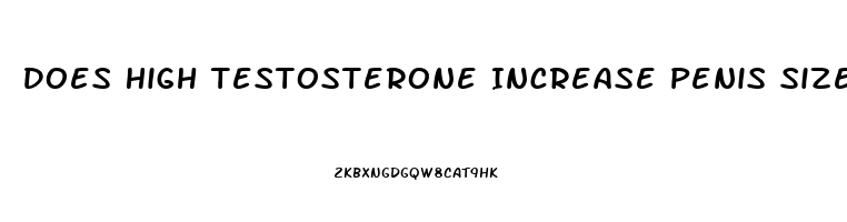 Does High Testosterone Increase Penis Size