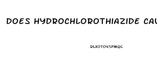 Does Hydrochlorothiazide Cause Erectile Dysfunction
