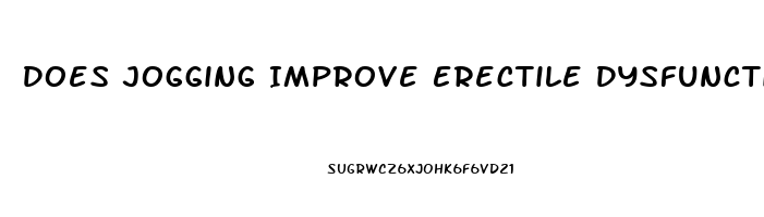 Does Jogging Improve Erectile Dysfunction