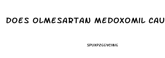 Does Olmesartan Medoxomil Cause Erectile Dysfunction