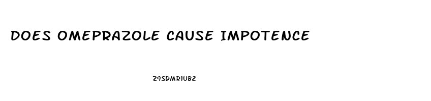 Does Omeprazole Cause Impotence