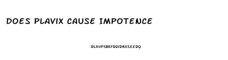 Does Plavix Cause Impotence