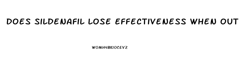 Does Sildenafil Lose Effectiveness When Outdated