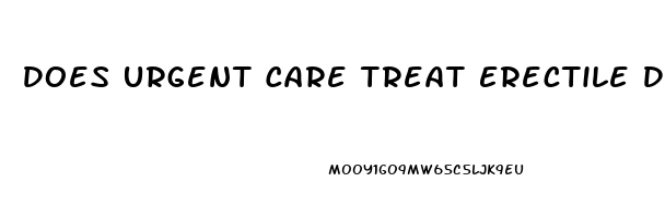 Does Urgent Care Treat Erectile Dysfunction