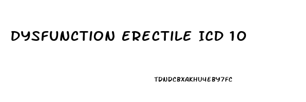 Dysfunction Erectile Icd 10