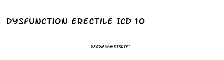 Dysfunction Erectile Icd 10