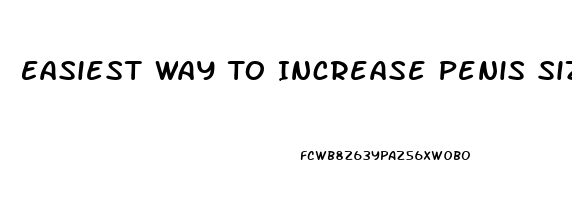 Easiest Way To Increase Penis Size