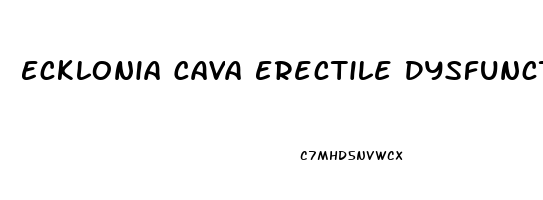 Ecklonia Cava Erectile Dysfunction