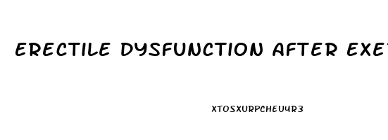 Erectile Dysfunction After Exercise