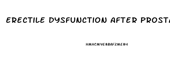 Erectile Dysfunction After Prostate Radiotherapy
