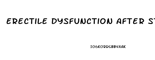 Erectile Dysfunction After Steroids