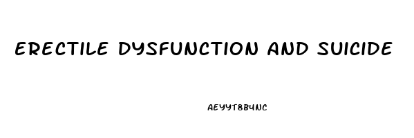 Erectile Dysfunction And Suicide