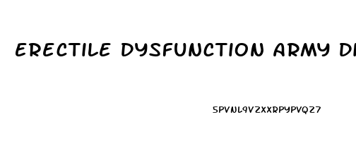 Erectile Dysfunction Army Disability