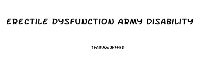 Erectile Dysfunction Army Disability