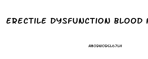 Erectile Dysfunction Blood Flow