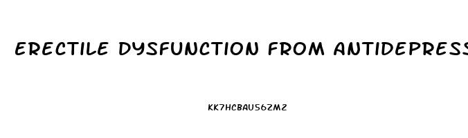 Erectile Dysfunction From Antidepressants