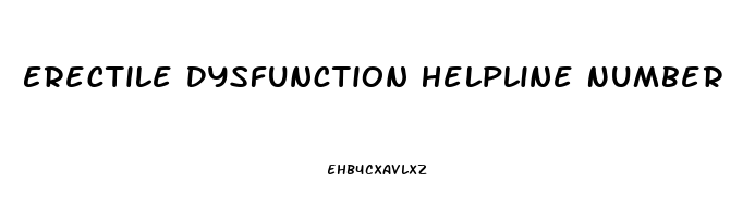 Erectile Dysfunction Helpline Number
