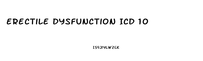Erectile Dysfunction Icd 10