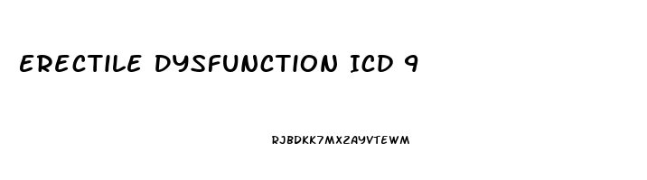 Erectile Dysfunction Icd 9