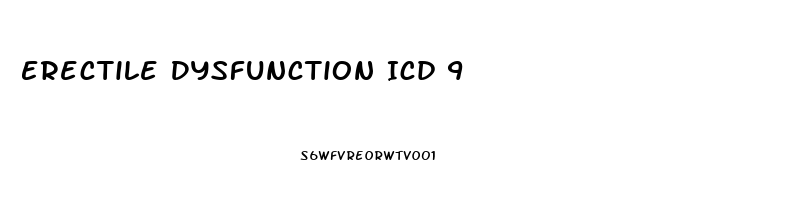 Erectile Dysfunction Icd 9