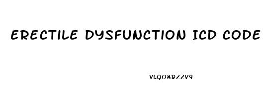 Erectile Dysfunction Icd Code