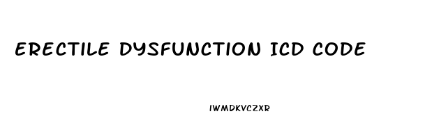 Erectile Dysfunction Icd Code