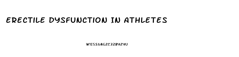 Erectile Dysfunction In Athletes