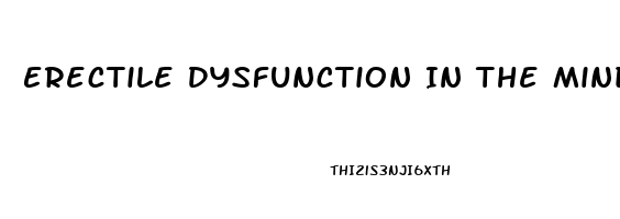 Erectile Dysfunction In The Mind