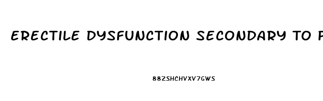 Erectile Dysfunction Secondary To Ptsd