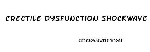 Erectile Dysfunction Shockwave Therapy Machine