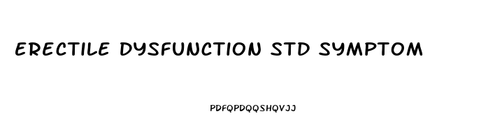 Erectile Dysfunction Std Symptom