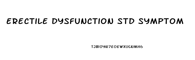 Erectile Dysfunction Std Symptom