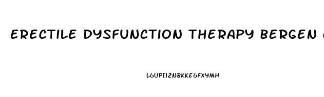 Erectile Dysfunction Therapy Bergen County