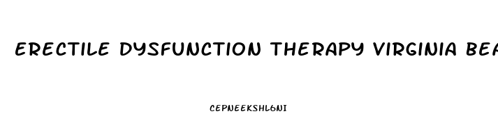 Erectile Dysfunction Therapy Virginia Beach