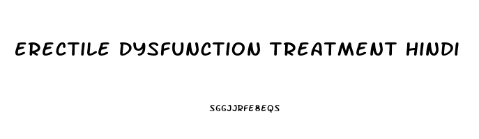 Erectile Dysfunction Treatment Hindi