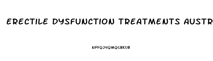 Erectile Dysfunction Treatments Australia