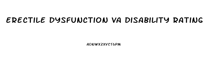 Erectile Dysfunction Va Disability Rating