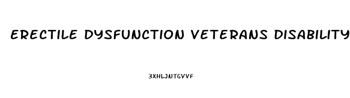 Erectile Dysfunction Veterans Disability