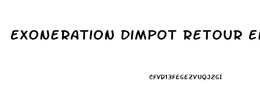Exoneration Dimpot Retour En France
