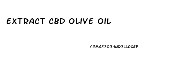 Extract Cbd Olive Oil