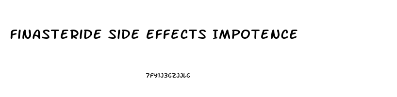 Finasteride Side Effects Impotence