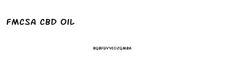 Fmcsa Cbd Oil