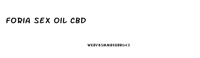 Foria Sex Oil Cbd